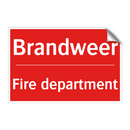 Brandweer - Fire department
