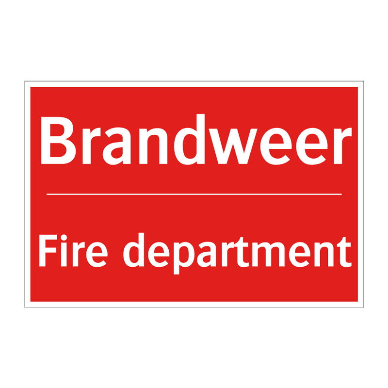 Brandweer - Fire department