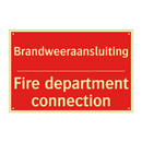 Brandweeraansluiting - Fire department connection