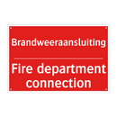 Brandweeraansluiting - Fire department connection