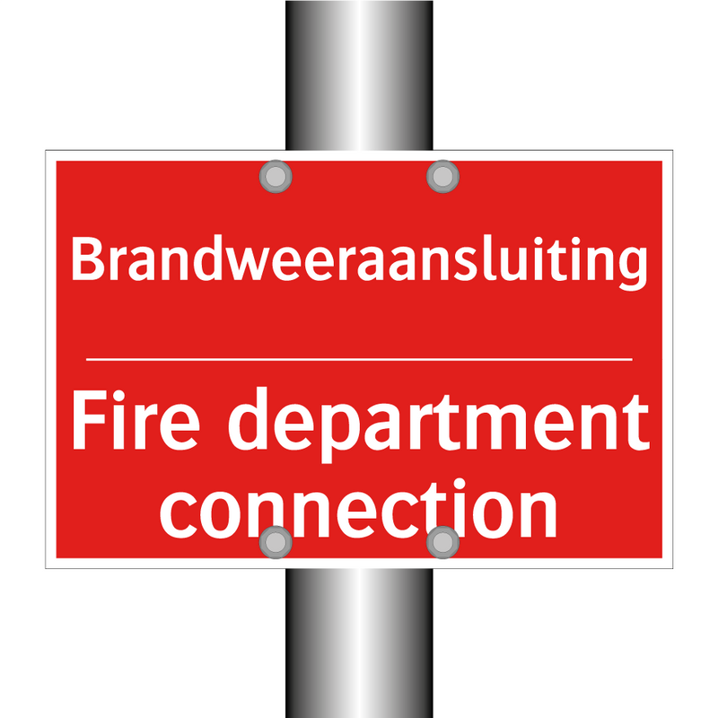 Brandweeraansluiting - Fire department connection