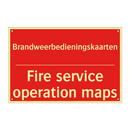 Brandweerbedieningskaarten - Fire service operation maps