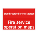 Brandweerbedieningskaarten - Fire service operation maps