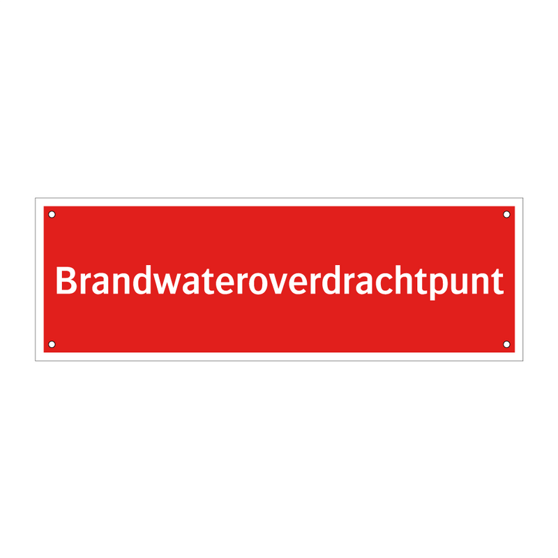 Brandwateroverdrachtpunt & Brandwateroverdrachtpunt & Brandwateroverdrachtpunt