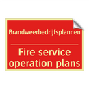 Brandweerbedrijfsplannen - Fire service operation plans
