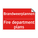 Brandweerplannen - Fire department plans