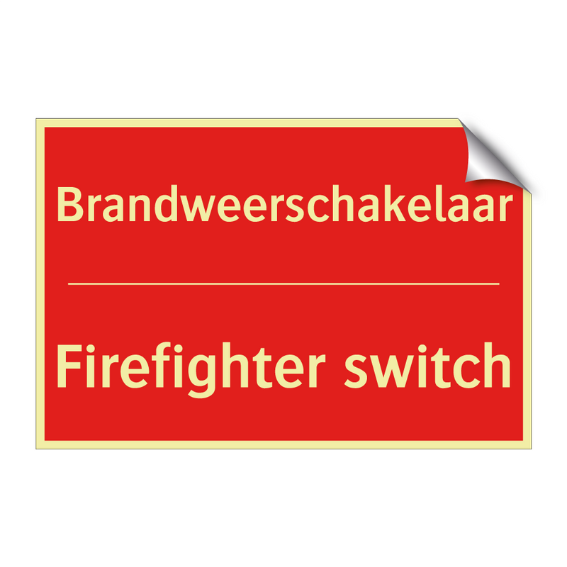 Brandweerschakelaar - Firefighter switch
