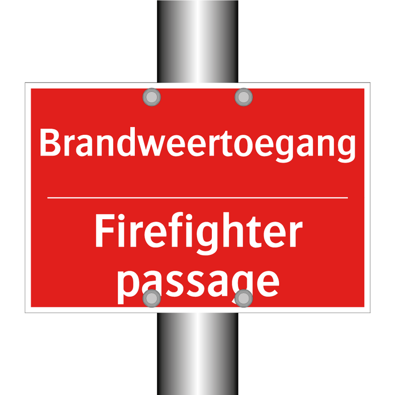 Brandweertoegang - Firefighter passage