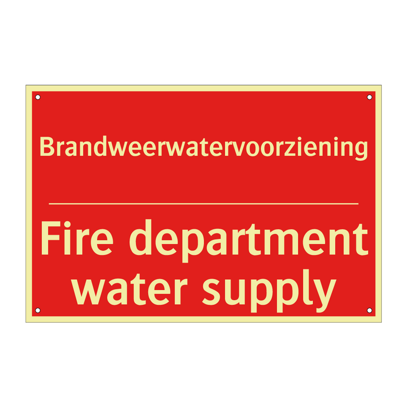 Brandweerwatervoorziening - Fire department water supply