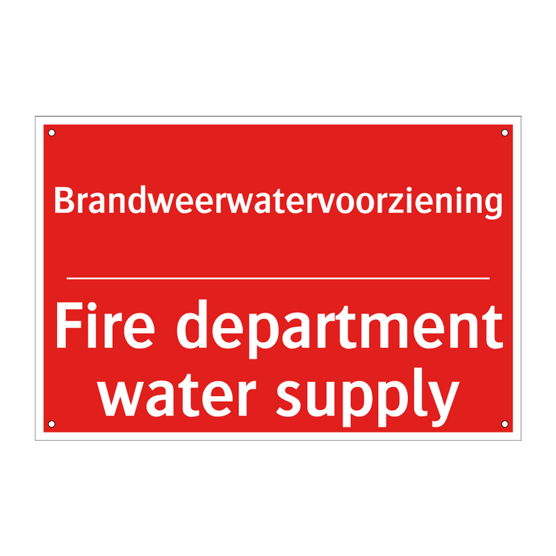 Brandweerwatervoorziening - Fire department water supply