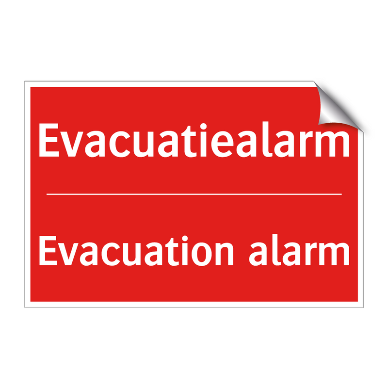 Evacuatiealarm - Evacuation alarm