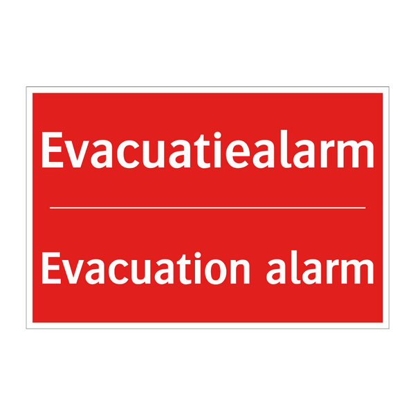 Evacuatiealarm - Evacuation alarm
