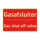 Gasafsluiter - Gas shut-off valve