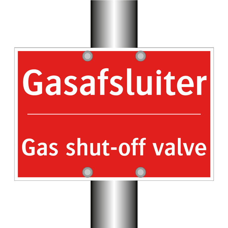 Gasafsluiter - Gas shut-off valve