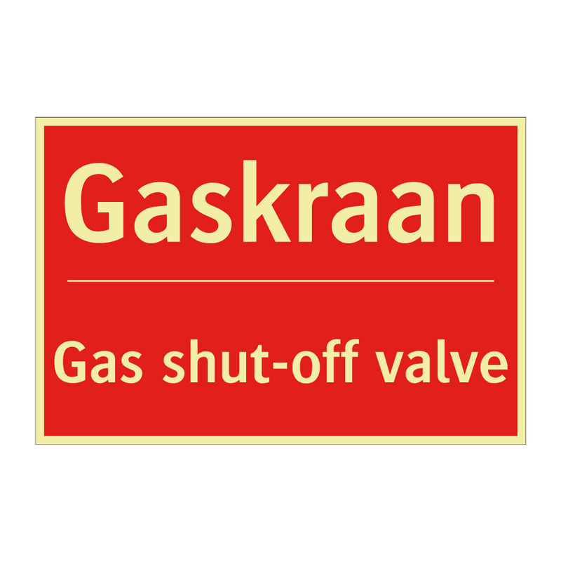 Gaskraan - Gas shut-off valve