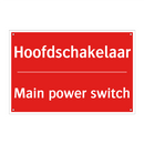 Hoofdschakelaar - Main power switch