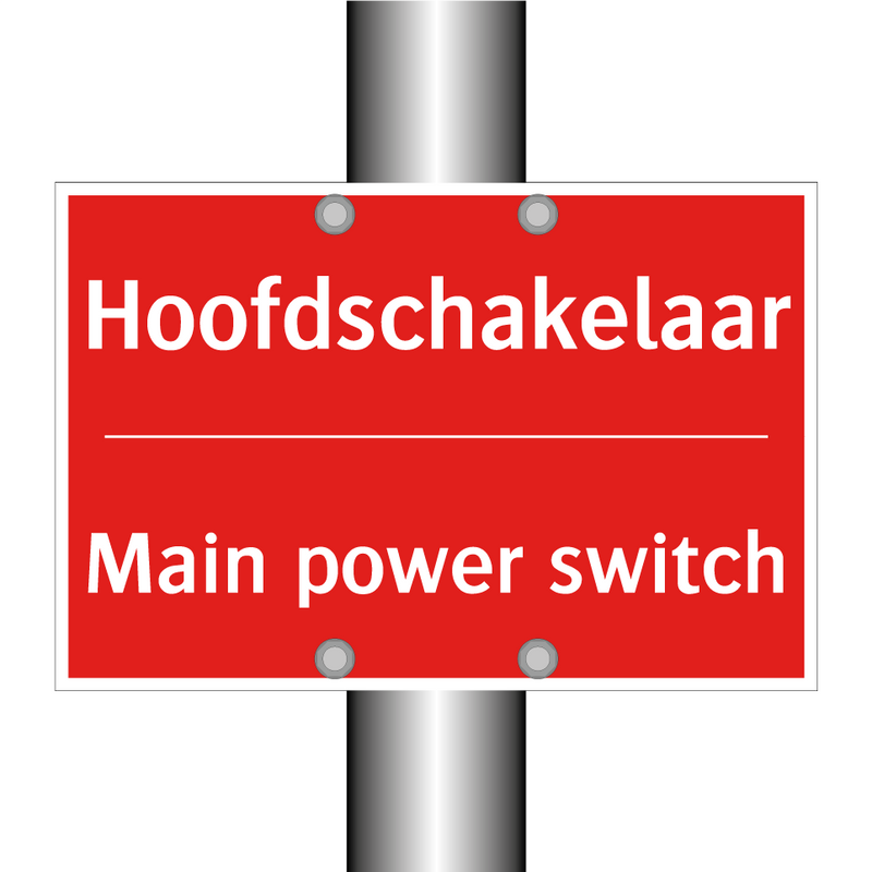 Hoofdschakelaar - Main power switch