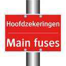 Hoofdzekeringen - Main fuses