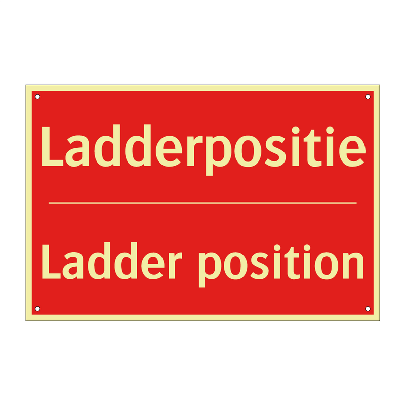 Ladderpositie - Ladder position