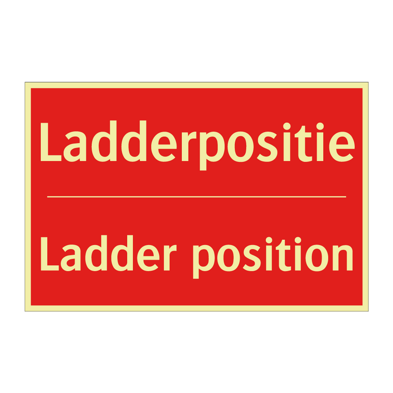 Ladderpositie - Ladder position