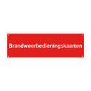 Brandweerbedieningskaarten & Brandweerbedieningskaarten & Brandweerbedieningskaarten