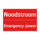 Noodstroom - Emergency power