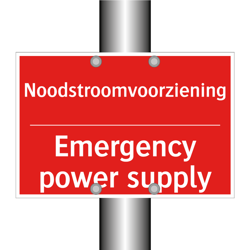 Noodstroomvoorziening - Emergency power supply