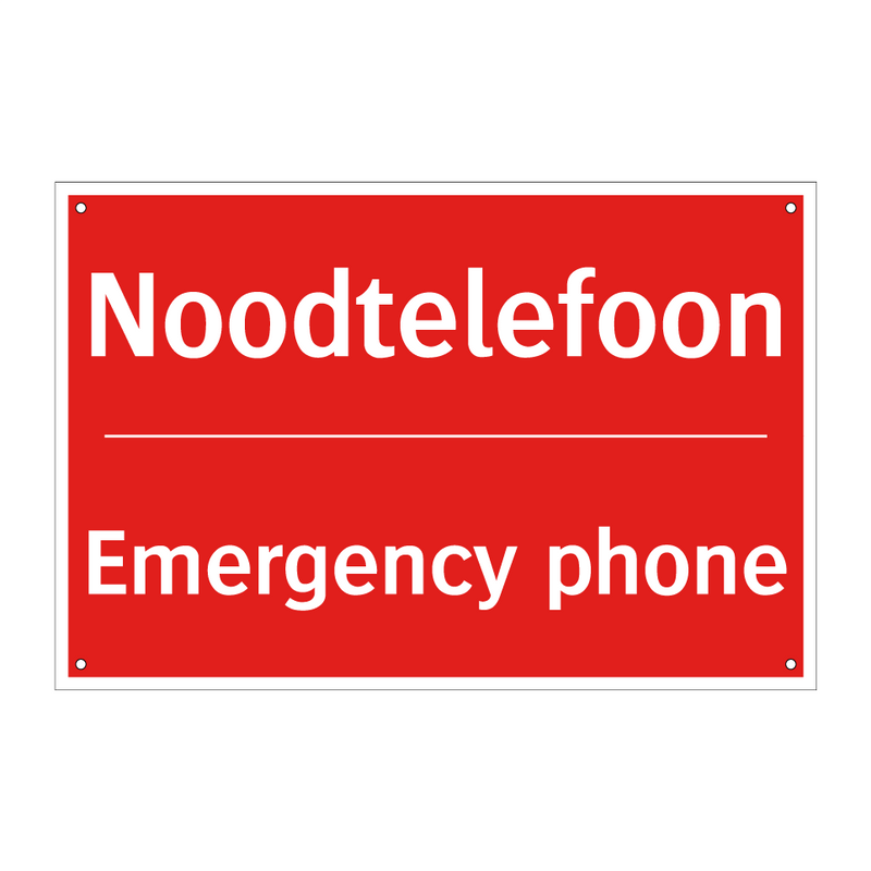 Noodtelefoon - Emergency phone