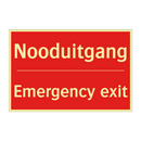 Nooduitgang - Emergency exit