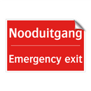 Nooduitgang - Emergency exit