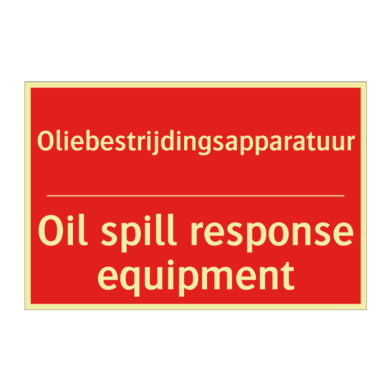 Oliebestrijdingsapparatuur - Oil spill response equipment