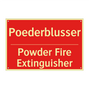 Poederblusser - Powder Fire Extinguisher