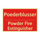 Poederblusser - Powder Fire Extinguisher