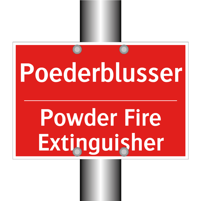 Poederblusser - Powder Fire Extinguisher