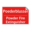 Poederblusser - Powder Fire Extinguisher
