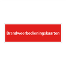 Brandweerbedieningskaarten & Brandweerbedieningskaarten & Brandweerbedieningskaarten