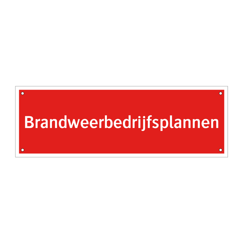 Brandweerbedrijfsplannen & Brandweerbedrijfsplannen & Brandweerbedrijfsplannen