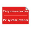 PV-systeemomvormer - PV system inverter