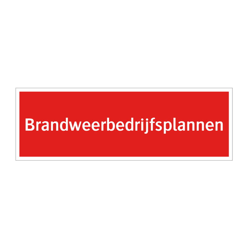 Brandweerbedrijfsplannen & Brandweerbedrijfsplannen & Brandweerbedrijfsplannen