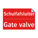 Schuifafsluiter - Gate valve