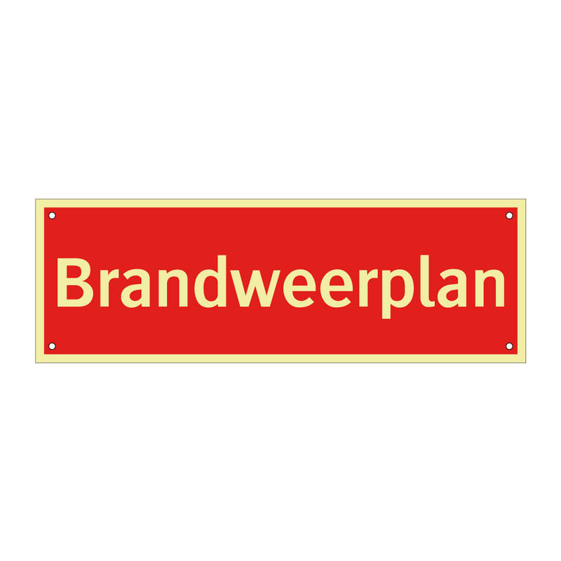 Brandweerplan & Brandweerplan & Brandweerplan & Brandweerplan
