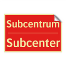 Subcentrum - Subcenter