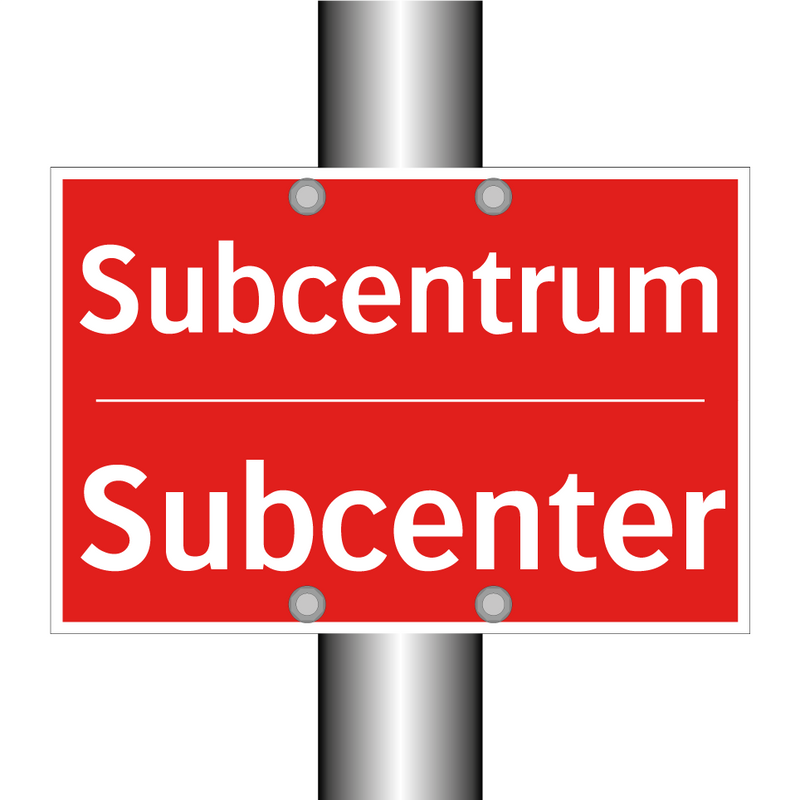 Subcentrum - Subcenter