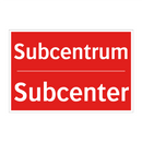 Subcentrum - Subcenter