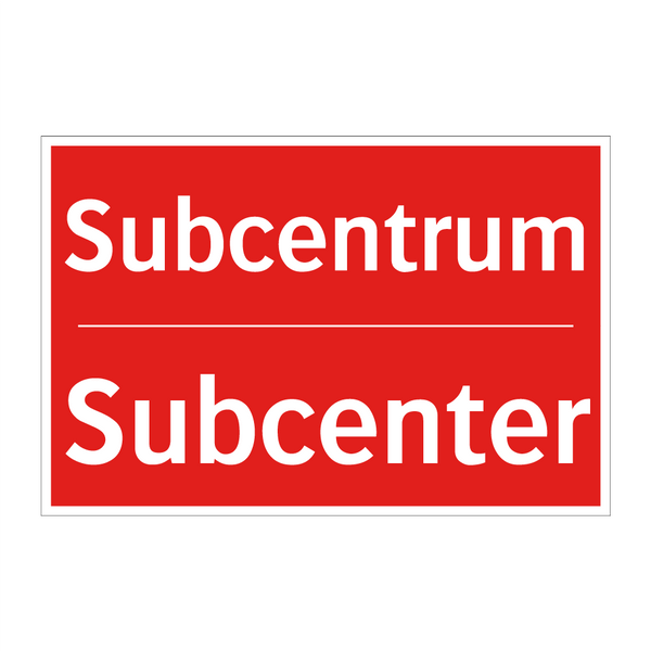 Subcentrum - Subcenter
