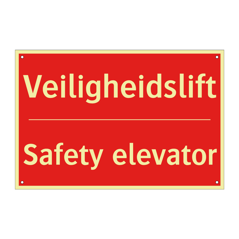 Veiligheidslift - Safety elevator