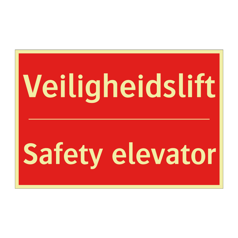 Veiligheidslift - Safety elevator