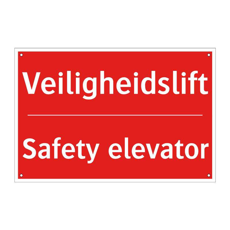 Veiligheidslift - Safety elevator