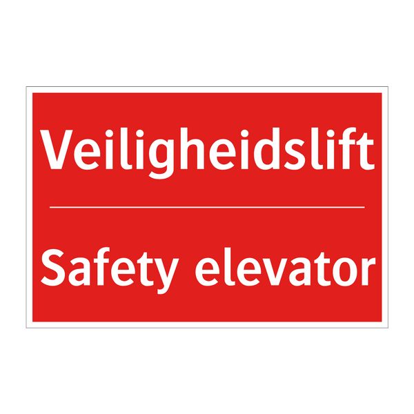 Veiligheidslift - Safety elevator