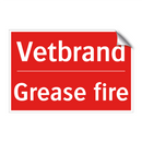Vetbrand - Grease fire